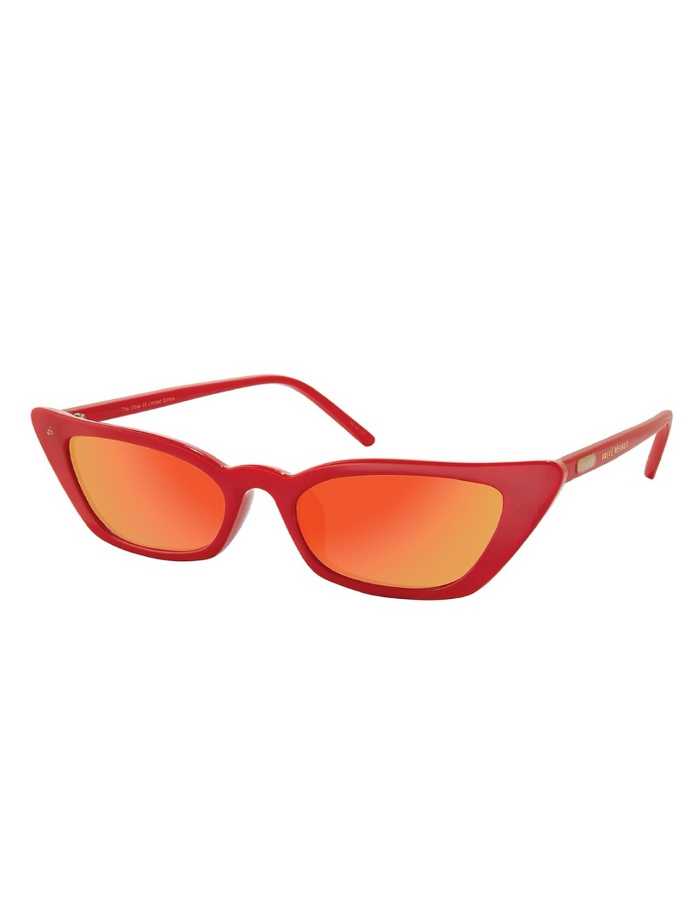 Privé Revaux The Olive - Candy Red Slim Cat Eye Sunglasses